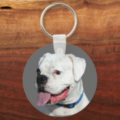 White Boxer sleutelhanger (Voorkant)