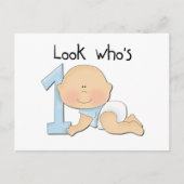 White Boy 1e Verjaardag Tshirts en geschenken Briefkaart (Voorkant)