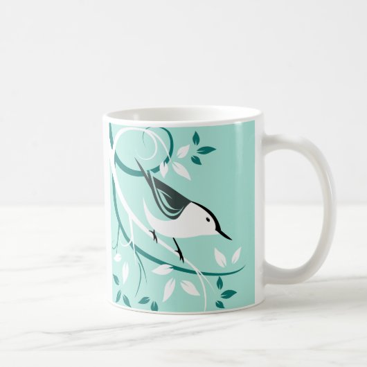 White Breasted Nuthatch Gifts Koffiemok (Rechts)