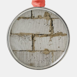 White Brick Metalen Ornament