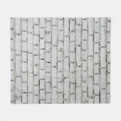 WHITE BRICK WALL FLEECE DEKEN (Voorkant (Horizontaal))