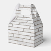 White Brick Wall patroon Bedankdoosjes (Achterkant)