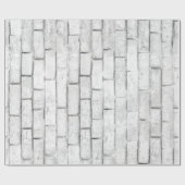 White Brick Wall patroon Cadeaupapier (Vlak)