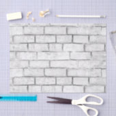 White Brick Wall patroon Tissuepapier (Craft)