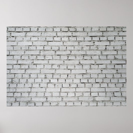 WHITE BRICK WALL POSTER (Voorkant)