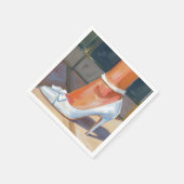 White Bridal Heels Wedding Servet (Hoek)