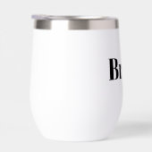 White Bride Stemless Wine Tumbler (Rechts)