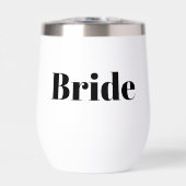 White Bride Stemless Wine Tumbler (Voorkant)