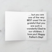 White Brush Script | Moderne foto voor Vaderdag Kaart (Binnen)