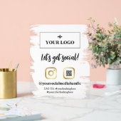White Brushstrokes Gold Logo Obtenons Social (Mariage)