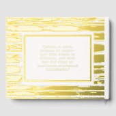 White Brushstrokies Foil Mariage Plage du livre d' (Verso)