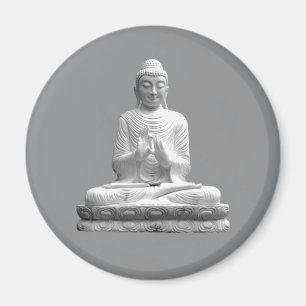 White Buddha Statue Magneet