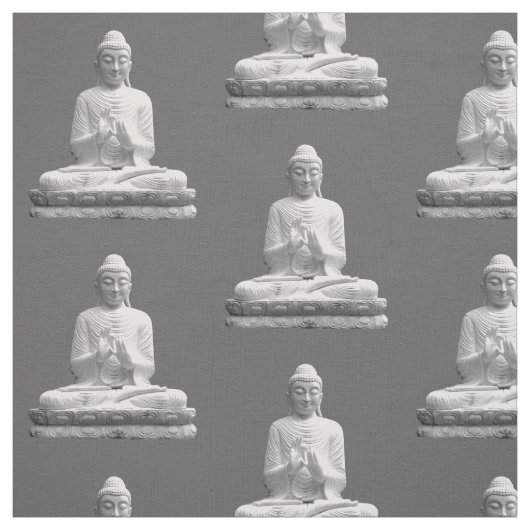 White Buddha Statue Stof (Swatch)