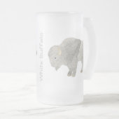 White Buffalo Drinkware Matglas Bierpul (Voorkant rechts)