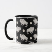 White Buffalo Full Moon Black herhaling Mok (Links)