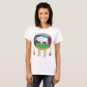 White Buffalo Native American Women's Basic Tshirt (Voorkant volledig)