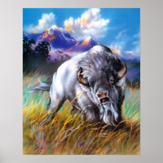 White Buffalo Poster (Voorkant)