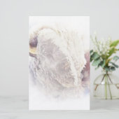 White Buffalo Stationery Briefpapier (Staand voorkant)