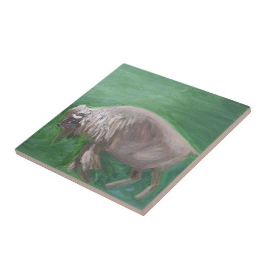 White Buffalo Tile Tegeltje (Zijkant)