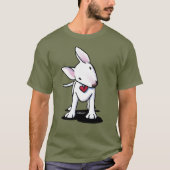 White Bull Terrier T-shirt (Voorkant)