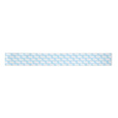 White Bunnies on Pastel Blue Gingham Pattern Lint (Voorkant)