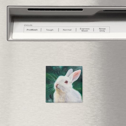 White Bunny Magnet (In Situ (Lave-vaisselle))