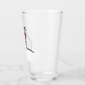 White Bunny Rabbit - Glass Tumbler (Links)