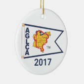 White Burgee (2017) Ornement en céramique (Droite)