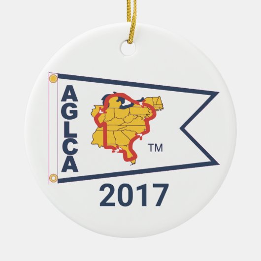 White Burgee (2017) Ornement en céramique (Devant)