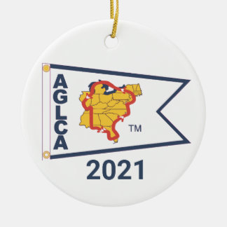 White Burgee (2021) Ornement en céramique