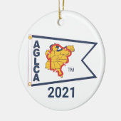 White Burgee (2021) Ornement en céramique (Gauche)