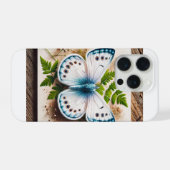 White Butterfly in Natural Setting 200724IREF220 - iPhone Hoesje (Achterkant horizontaal)