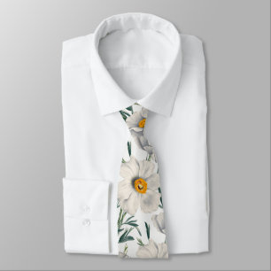 White California Tree Poppy Flowers Patroon Stropdas
