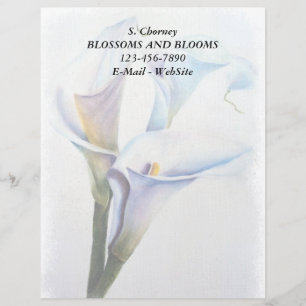 WHITE CALLA LIES LETTERHEAD PERSOONLIJK BRIEFHOOFD