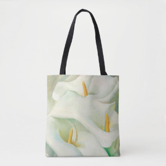 White calla lilies flower art Georgia O'Keeffe Ban Draagtas