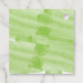 White Calla Lilies Waterverf Wedding Gift Bedankjes Labels (Achterkant)