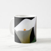 White Calla Lily Flower Coffee Mok (Voorkant links)