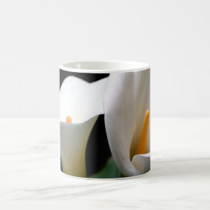 White Calla Lily Flower Coffee Mok