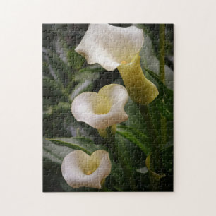 White Calla Lily Flowers Fotografische Puzzle Legpuzzel