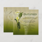 White Calla Wedding Suite Kaart (Voorkant / Achterkant)