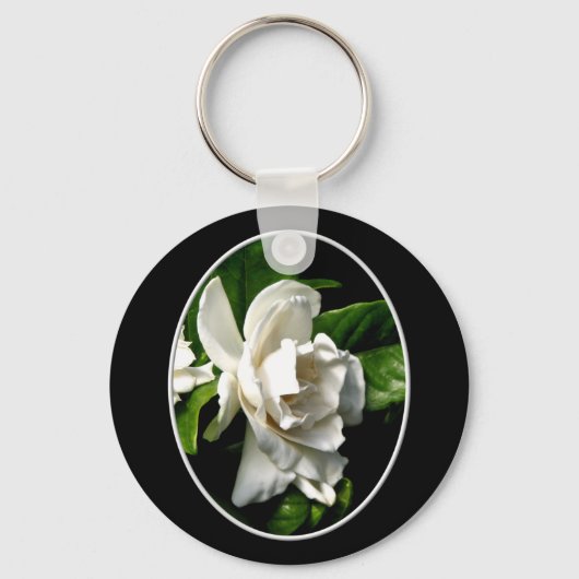 White Camellia Sleutelhanger (Voorkant)