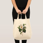 White Camellia Tote Bag (Voorkant (product))