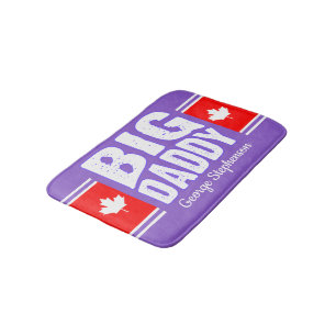 White Canada Maple with White Text on Your Color Badmat