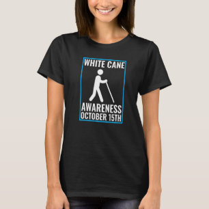 White Cane Awareness Day Mannen Vrouwen TVI visuee T-shirt