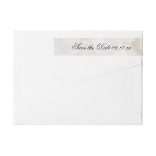 White Carnance Floral Wedding Save the Date