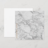 White Carrara Marble Gold Classic - op maat (Voorkant / Achterkant)