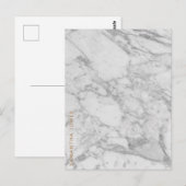 White Carrara Marble Gold Classic - op maat Briefkaart (Voorkant / Achterkant)