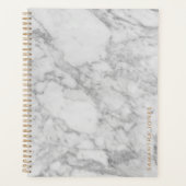 White Carrara Marble Gold Classic Personalised (Devant)