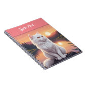 White Cat by Lake Notitieboek (Rechterzijde)