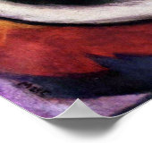 White cat, Franz Marc Poster (Hoek)